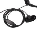 XHHDQES 2X 3.5mm Adjustable Throat Mic Microphone Covert Acoustic Tube Earpiece Headset with Finger PTT for iPhone Android. 