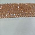 Peach colour crystal stone 4mm size tyre cutting shape for sale in very reasonable price.. 