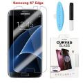 Samsung Galaxy S7 Edge Uv Nano Optic Liquid Glue, Fully Curved Glass Screen Protector. 