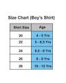 School Shirt for Boys 20 Number 4-5 Years Boys - White - White Shirt 20 Number Full Bazoo. 