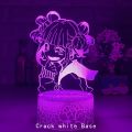 Newest MY HERO ACADEMIA Himiko Toga 3D ANIME LAMP Boku no Hero Academia Cross my body Night lights For Bedroom Decoration. 