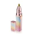 2 In 1 Electric Eyebrow Trimmer Makeup Painless Eye Brow Epilator Mini Shaver Razors Women Portable Facial Body Hair Remover. 