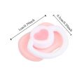 4Pcs Kawaii Pacifier Model Mini Doll Pacifier Miniature Plastic BJD Doll Dummy Pacifier Pink/Blue Cute Doll Pacifier Accessories OB11. 