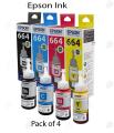 Epson ink bottles 664 pack of 4 colors set 100% Original. 