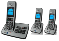 BT 2500 PTCL Wireless Landline Phone Plus intercom Trio (03 sets) with Answering Machine and Free 06 new rechargeable Cells. 