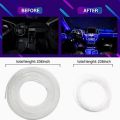 Car LED Interior Atmosphere Lights Universal RGB Ambient Light Optic Fiber APP Music Control Auto Decorative Neon Lamp. 