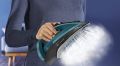 TEFAL Ultraglish Steam Iron, Durilium Airglide, Anti-calc, Anti Drip, 2800 Watts, Blue/Black, FV6832M0. 