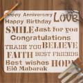 Mixx wish words Stencil Airbrush Painting Art DIY Home Decor Scrap booking Album Crafts ID 142. 