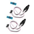 2X SOIC8 SOP8 Flash Chip IC Test Clips Socket Adapter Programmer BIOS/24/25/93. 