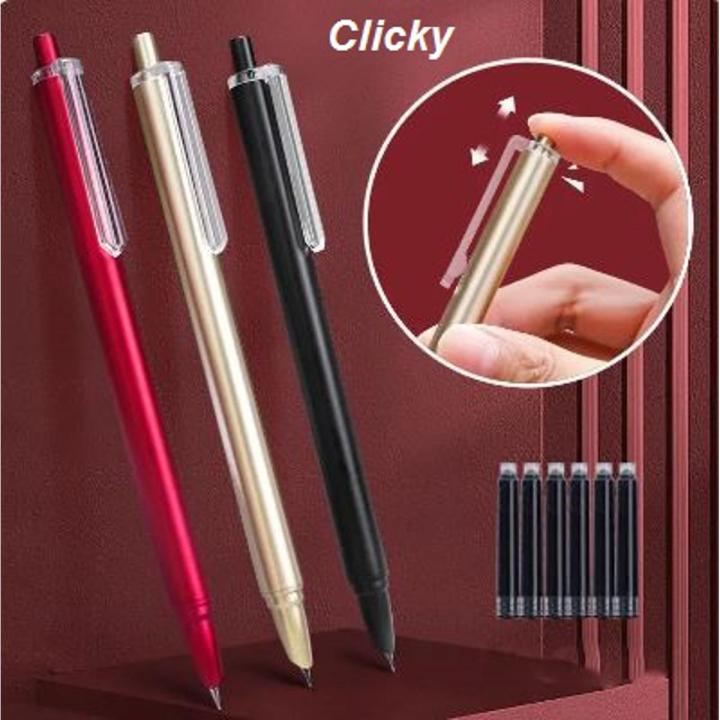 Fountain pen CLICKY that works like a ballpoint