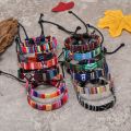 Summer Nepal Ethnic Bohemia Wide Fabric Bracelet Men Women Tribal Tissu Cloth Bracelet For Women Wristbands Pulseras Mujer RH-03. 