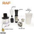 New Hand Blender Set 4-in-1 Multifunctional Heavy-Duty 800w Powerful Copper Motor, Coffee Beater Single & Double Speed Stainless Steel Immersion Blender - Egg beater and Milk Frother - Meat Chopper 600ml -Juicer Machine - Electric Grinder - Food Processor. 