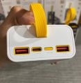 Super Fast Charge Power Bank 20000mAh with Transparent Amphere Light - Portable External Battery Charger. 