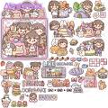 Amamia Stationery Stickers Cute Girl Kids Hand Account Scrapbook Cartoon Graffiti Stickers. 
