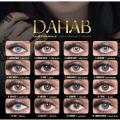 DAHAB - Multi Color Soft Eye Contact Lense For Girls & Boys With Complete Kit - Contact Lenses For Girls Unique Colors Collection of Contact Lenses | 1 Pair Eye Contact Lens Natural Beauty Collection of Color Contact Lenses. 