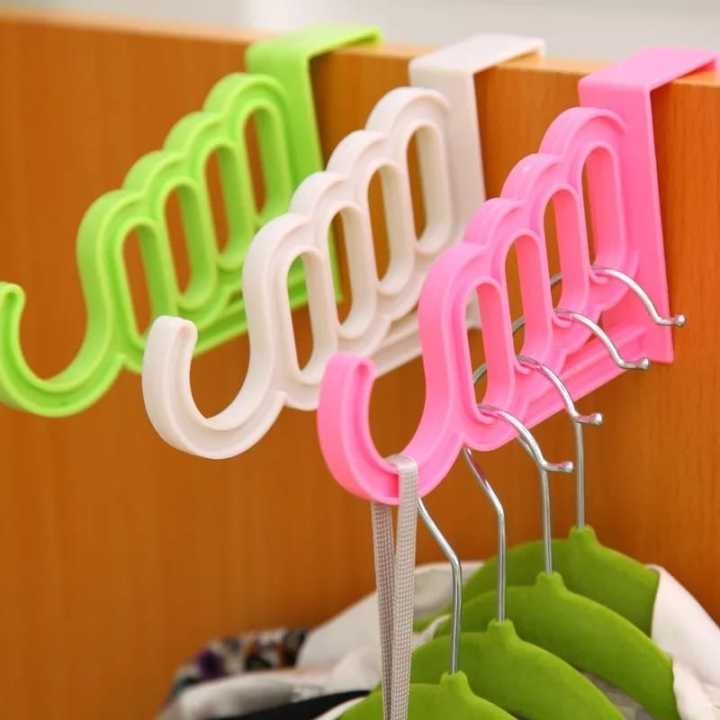 Pack%20of%202%20-%20Random%20Color%20%7C%20Multifunctional%20Durable%204%20Holes%20&%201%20Hook%20Door%20Hanger%20%7C%20Shawls%20Hanger%20%7C%20Multi%20Hooks%20Hanger%20%7C%20Wardrobe%20Over%20Door%20Hanging%20%7C%20Mini%20Plastic%20Hook%20Hanger%20%7C%20Towel%20Hanger%20%7C%20SJR%20Collections%20-%20Image%203