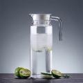 Premium Water and Juice Glass Jug Pitcher with lid, 1-Pcs, 1.1-Liter, Hot Cold Water Pitcher Water Jug, Iced Tea, Milk and Juice Beverage Carafe, Lemon Jug.. 