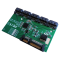 SATA Expansion Card 1 to 5 Port SATA3.0 Controller Card Motherboard SATA Port Multiplier Riser Card HUB Adapter. 