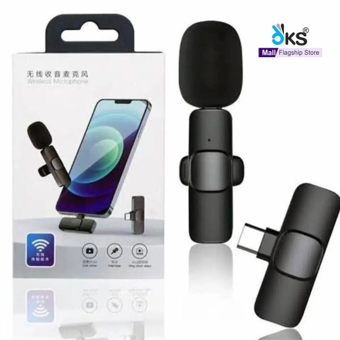 Lapel%20Lavalier%20Collar%20Mic%20/%20Microphone%203.5%20mm%20Clip%20Tie%20Collar%20Mic%20for%20Mobile%20Phone%20Speaking%20in%20Lecture%20Mic%20for%20PC%20youtuber/New%20K8%20Type%20C%20Wireless%20Microphone%20K8%20Collar%20Mic%20For%20Type%20C%20-%20Noise%20Cancellation%20Reduction%20-%20Image%202