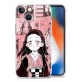 Nezuko Demon Slayer collage Anime Transparent Phone Case For iPhone 14 13 12 11 Pro Max XS X XR SE 7 8 Plus Lens Protect Cover. 