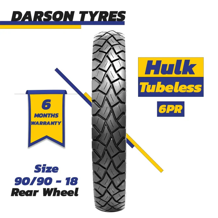 HULK%2090/90-18%20(Rear%20Wheel)%20-%20YBR%20/%20GSX%20125%20/%20125CC%20Motorcycle%20Tubeless%20Tyre%20DARSON%20TYRES%20-%20Image%204