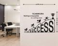 WallsArt TEAMWORK SUCCESS Vinyl Quotes Wall Sticker for Office, Motivational Quote Decal for Workspaces. 