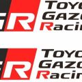 2pcs trendy and elegant toyota gazoo racing stickers for cars suvs 4x4. 