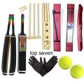 Tape Ball Cricket Full Kit – Includes Bat, Gloves, Pressure Balls, and Wicket Set | Complete Cricket Gear for All Ages. 