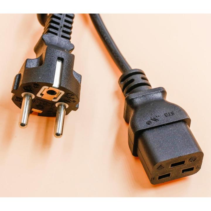 POWER Supply Cable AC Power Cord for PC & Monitor and Laptops Multipurpose - Copper - 1.5M