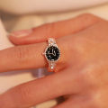 Watch Ring Pointer Pointer Round Dial Couple Ring. 
