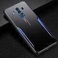 For Huawei Mate 10 Pro Electroplated Metal Back Panel Soft TPU Bumper Double Shockproof Protective Cover Compatible case. 