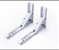 2Pcs White Metal Triangular Folding Shelf Bracket Support Wall Bracket 8", 10", 12" , 14" & 16". 