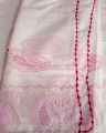 Pure lawn dopatta chadar hand made embroidery with qureshia boundry. 