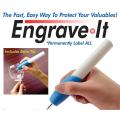 Engrave It Carving Pen Engraver Machine for Glass, Plastic, Iron, Steel. 