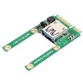 Mini PCI-E to USB3.0 Adapter Card PCIe to USB 3.0 Adapter, Suitable for Notebook Computers. 