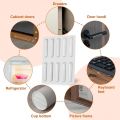 Silicon Anti Slip Self Adhesive wall protector, Cabinet door guard Noise Dampening bumpers, furniture crash pads, Furnitures Protection Bumper Rubber Stripes (10 PCS, Transparent). 