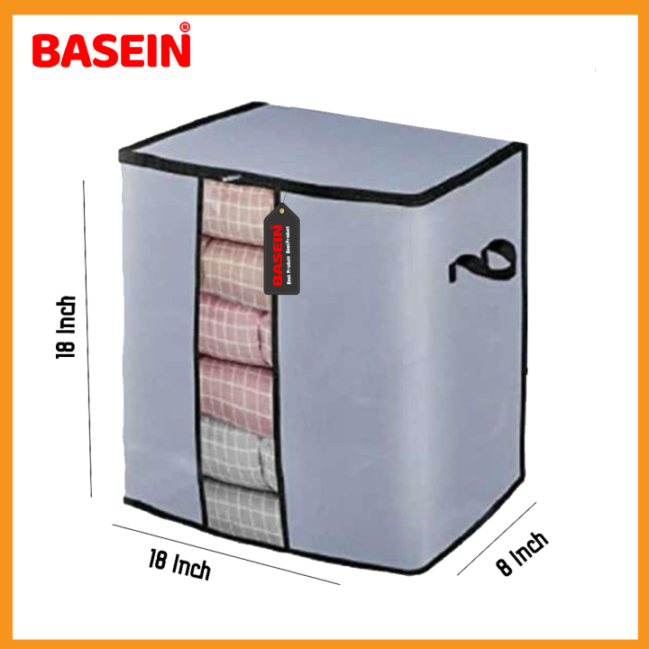 BASEIN%20Multi-Purpose%20Foldable%20Storage%20Bags%20for%20Clothes,%20Bedding,%20and%20Travel%20-%20Large%20Capacity%20Organizer%20with%20Durable%20Material,%20Pack%202/5%20-%20Image%204
