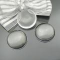 50pcs/lot 12mm Round Flat Back Clear Glass Cabochon High Quality. 