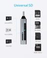 Anker SD Card Reader, 2-in-1 USB C Memory Card Reader for SDXC, SDHC, SD, MMC, RS-MMC, Micro SDXC, Micro SD, Micro SDHC Card, and UHS-I Cards. 