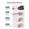 Mini Quick Wire Connector Wire Terminal 1 in multiple out Best For Car Bike Wiring Solar Wiring  Mini Quick Wire Conductor Connector Universal Compact 2/3 Pin Splicing Push in Terminal Block 1 in multiple out. 
