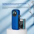 AMAGISN Protective Case for Insta 360 X3 Camera Silicone Case, Black. 