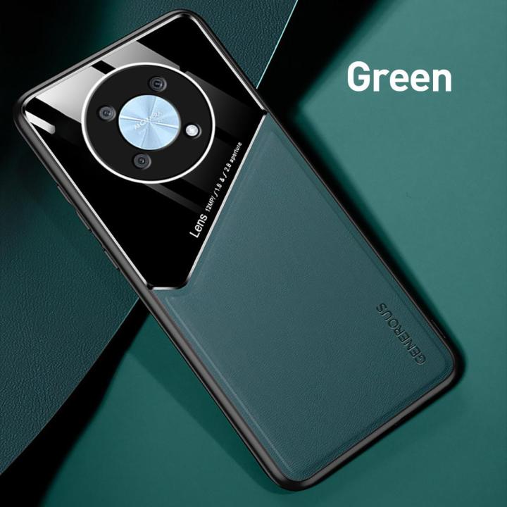 For Huawei Nova Y90 Case Phone Case Invisible Magnetic Luxury Leather Huawei Nova Y 90 NovaY90 Back Cover Shockproof Full Protection Housing Shell