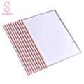 Clear Folder with Sliders 10 Pcs Clear Report Covers with Sliding Bar A4/letter Size No Punching Required Thickened Drawbar Folder Convenient Document Protection for Southeast Asian for Documents. 