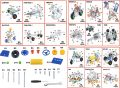 Alloy Building Block 25 Models 239 Pieces Metal Alloy Building Block Interesting Puzzle Educational Mechanic Toys Birthday Gift. 