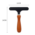 Carpet Rake Carpet Groomer Rake Pet Hair Remover,Iron Comb with Wooden Handle for Carpets Rugs Removal 1 PCS. 