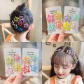 4Pc Sweet Star BB Hairpin Girls Y2K Side Bangs Barrette Simple Metal. 