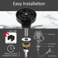 Cup Washer Bar Glass Rinser Kitchen Sink Attachment Faucet Cup Rinser for Home, Office, Hotel, Shop, Bar, Baby Bottle Quick Washer, Black Automatic Cup Rinser, Glass Washer for Sink- Black. 