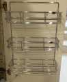 Wellmax Kitchen Corner Basket Shelf- PTJ017K/J- Iron- Silvergrey+Chrome. 