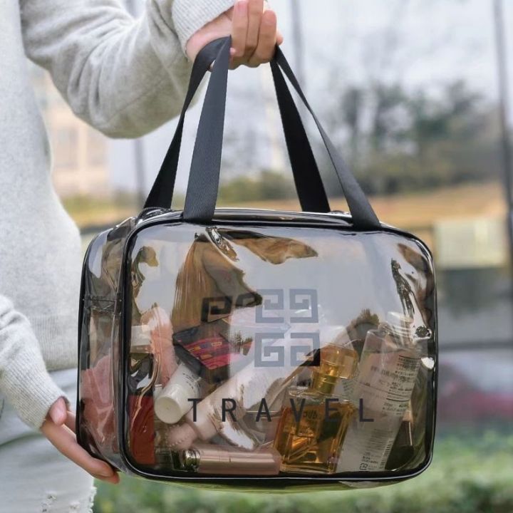 Professional Transparent Makeup Bag & Organizers with Full of Storage | Make Up Bags Pouch with Zipper For Travelling | Multipurpose Traveling Cosmetic Bags for Women