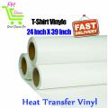 HTV Heat Transfer Vinyl Sheets for Iron On T-Shirts - Heat Press Machine with Teflon. 